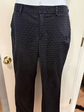 Lands' End Black Textured Women's Dress Trousers